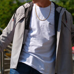 Wind Resistant + Waterproof Raincoat // Stone (L)