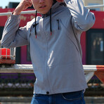 Wind Resistant + Waterproof Raincoat // Stone (L)