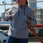 Wind Resistant + Waterproof Raincoat // Stone (L)