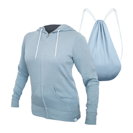 Women's Hero Hoodie Lite // Misty Blue (XS)