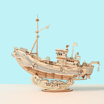 DIY 3D Puzzle // Fishing Ship // 104 Pieces