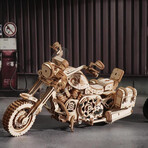 DIY 3D Moving Gears Puzzle // Motorcycle Cruiser // 420 Pieces