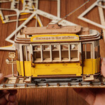 DIY 3D Puzzle // Tramcar // 145 Pieces