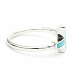 Tiffany & Co. // 18K White Gold Diamond T Wire Ring // Ring Size: 6.5-7 // Pre-Owned