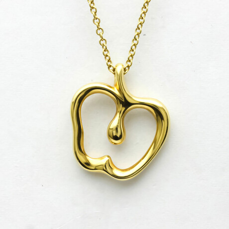 Tiffany & Co. // 18K Yellow Gold Apple Heart Necklace // 16" // Pre-Owned
