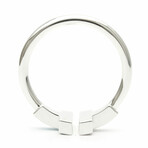 Tiffany & Co. // 18K White Gold Diamond T Wire Ring // Ring Size: 6.5-7 // Pre-Owned