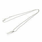 Tiffany & Co. // 18K White Gold Atlas 3P Diamond Necklace // 16.53" // Pre-Owned