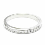 Tiffany & Co. // Platinum Channel Setting Half Ring Diamond // Ring Size: 5 // Pre-Owned
