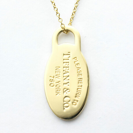 Tiffany & Co. // 18K Yellow Gold Return To Tiffany Necklace // 19.88" // Pre-Owned