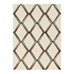 Libby Langdon Upton 4309 // Cream + Gold (8'0"L x 2'3"W x 0.5"H)