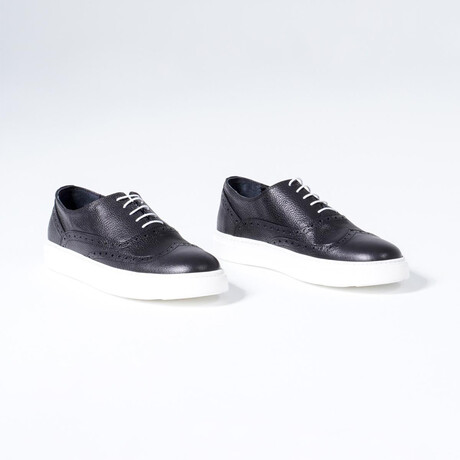 Israel Leather Sneakers // Black (Euro: 39)