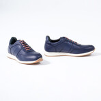 Luis Leather Sport Sneakers // Navy Blue (Euro: 42)