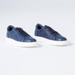 Miguel Leather Sneakers // Navy Blue (Euro: 39)
