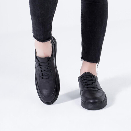 Jeremy Leather Sneakers // Black Patent Leather (Euro: 39)