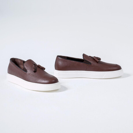 Anthony Leather Sneakers // Brown (Euro: 39)