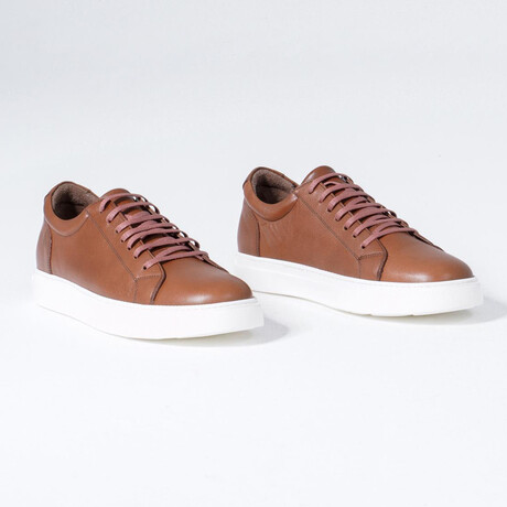 Bennett Leather Sneakers // Tobacco (Euro: 39)