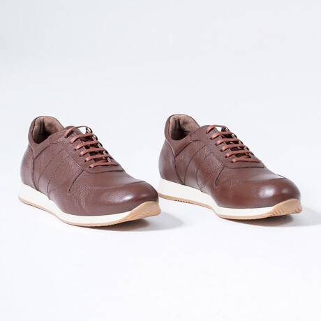 Liam Leather Sneakers // Brown (Euro: 39)
