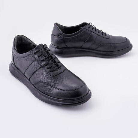 Caden Leather Sport Sneakers // Black (Euro: 39)