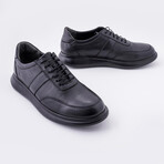 Caden Leather Sport Sneakers // Black (Euro: 40)