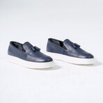 Leo Leather Sneakers // Navy Blue (Euro: 47)