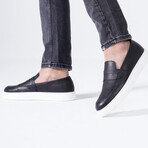 Luca Leather Loafer Sneakers // Black (Euro: 42)