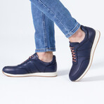 Luis Leather Sport Sneakers // Navy Blue (Euro: 41)