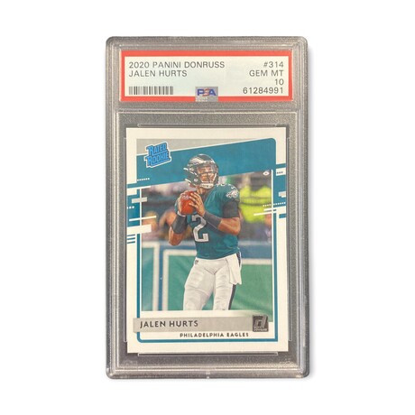 Jalen Hurts // 2020 Panini Donruss // Rookie Card // PSA 10 Gem Mint