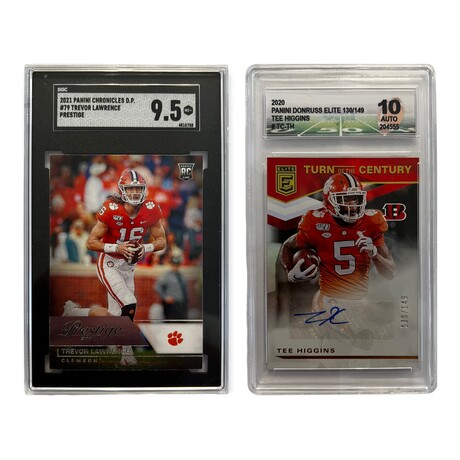 Trevor Lawrence & Tee Higgins // Two Card Clemson Lot // Rookie Cards