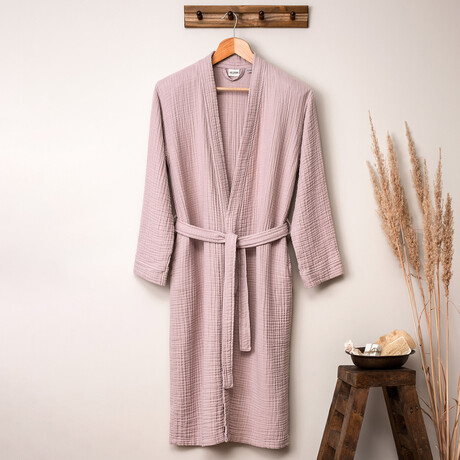 Kimono Muslin Robe // Powder (S/M)