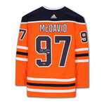 Connor McDavid Edmonton Oilers Orange Autographed Jersey