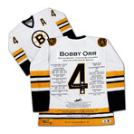 Bobby Orr Career Jersey White Elite Edition of 44 - Signed - Boston Bruins