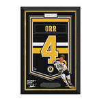 Bobby Orr // Signed + Framed Boston Bruins Arena Banner // Limited Edition #1/4