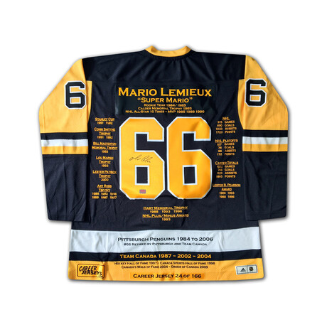 Pittsburgh Penguins Hall of Fame jerseys