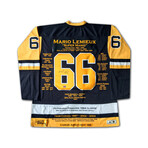 Mario Lemieux Career Jersey - Autographed - LTD ED 166 - Pittsburgh Penguins