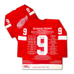 Gordie Howe Career Jersey - Autographed - LTD ED 199 - Detroit Red Wings