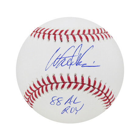 Walt Weiss // Signed Rawlings Official MLB Baseball // "88 AL ROY" Inscription