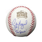 Jason Heyward // Signed Rawlings Official 2016 World Series Baseball // "The Speech" Inscription