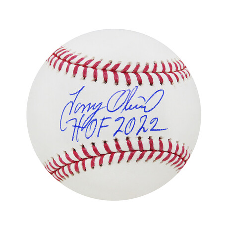 Tony Oliva // Signed Rawlings Official MLB Baseball // "HOF 2022" Inscription