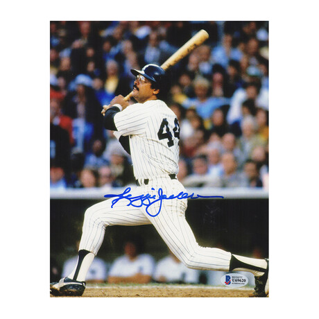 Reggie Jackson New York Yankees Autographed Majestic Replica Jersey with  HOF 1993 Inscription