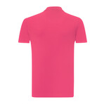 James Short Sleeve Polo Shirt // Dark Pink (XL)