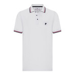 Keith Short Sleeve Polo Shirt // White (S)