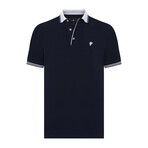Griffin Short Sleeve Polo Shirt // Navy (M)