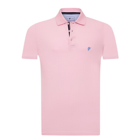 Luis Short Sleeve Polo Shirt // Pink (S)