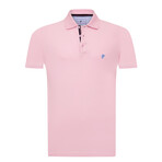 Luis Short Sleeve Polo Shirt // Pink (3XL)