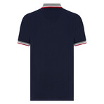 Owen Short Sleeve Polo Shirt // Navy + Gray Melange (S)
