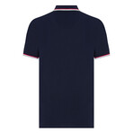Ezra Short Sleeve Polo Shirt // Navy (XL)