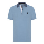 Miguel Short Sleeve Polo Shirt // Blue (L)