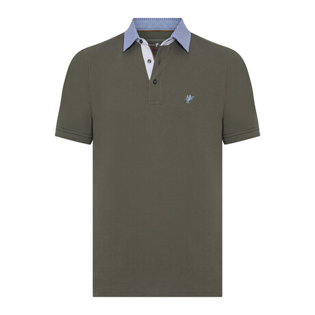 Adonis Short Sleeve Polo Shirt // Olive (S)