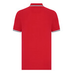 Liam Short Sleeve Polo Shirt // Red (XL)