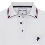 Keith Short Sleeve Polo Shirt // White (S)